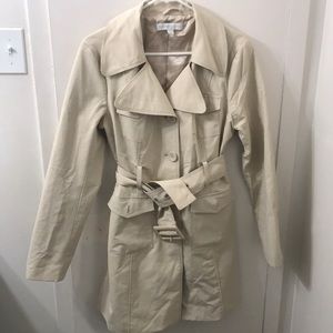Khaki trench coat